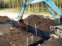 Refill soil after installation.
